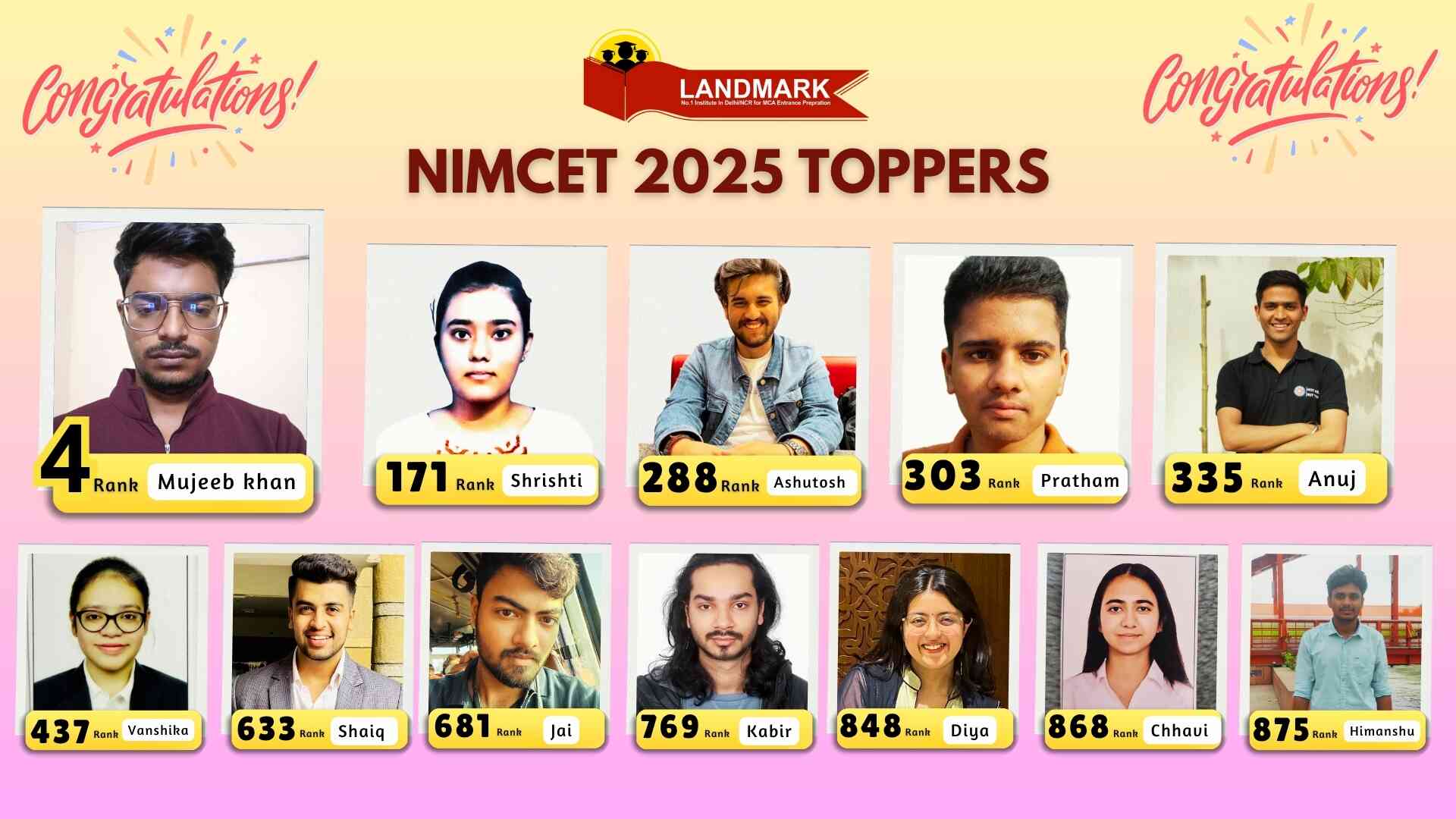 nimcet 2025 result